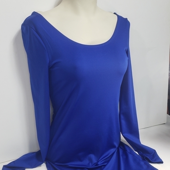 Charlotte Russe Long Sleeve Blue Dress - Picture 3 of 7
